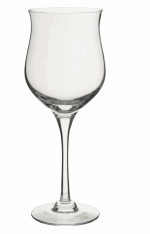 DARTINGTON CRYSTAL NEW WORLD MIGHTY ROSE WINE GLASS